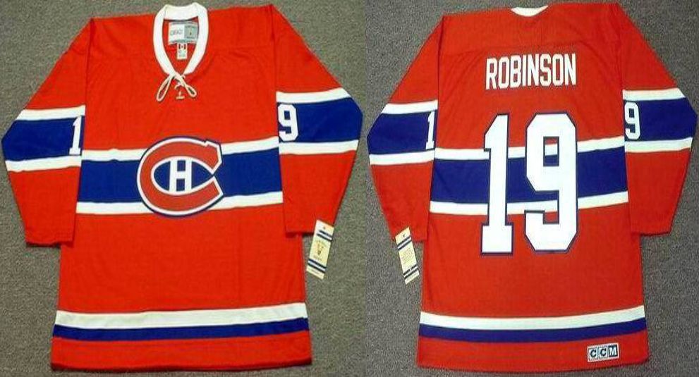2019 Men Montreal Canadiens #19 Robinson Red CCM NHL jerseys->montreal canadiens->NHL Jersey